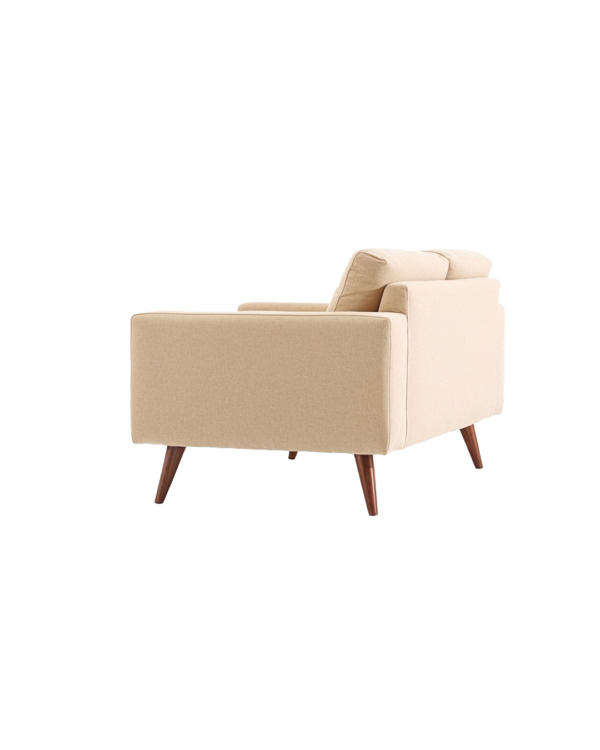 Modern 2 Seats Sofa Beige - Image 2