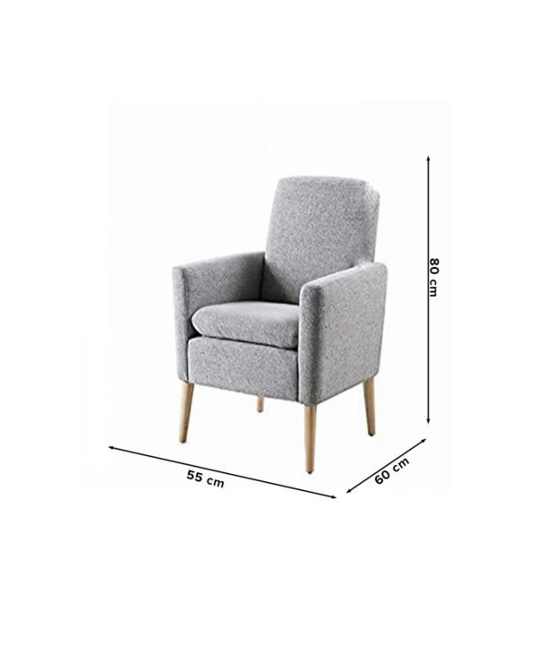 Jodie Wooden Chair Grey - Image 3