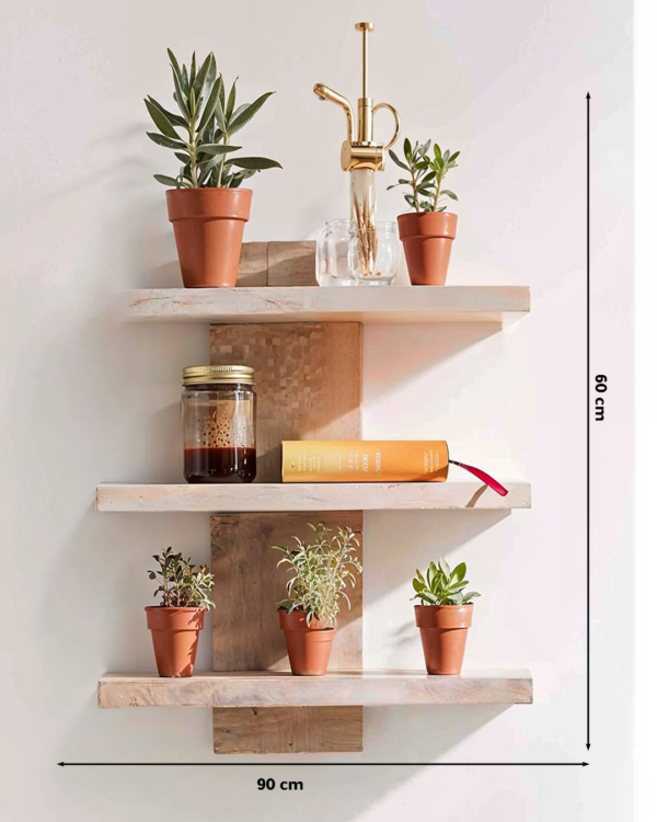MDF Wall Shelf Beige - Image 2